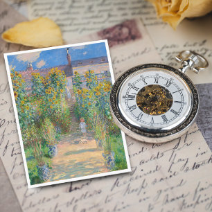 The Artist's Garden at Vétheuil by Claude Monet Postcard