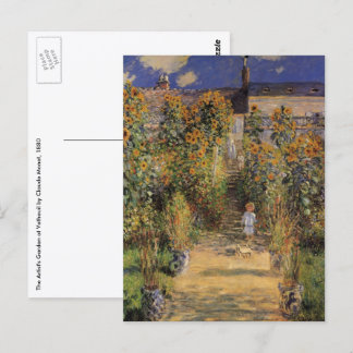 The Artist's Garden at Vetheuil by Claude Monet Postcard