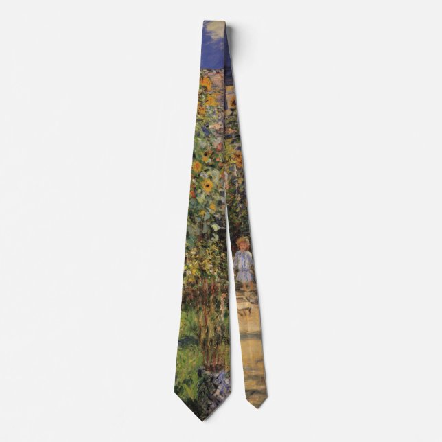 The Artist's Garden at Vetheuil by Claude Monet Tie (Front)