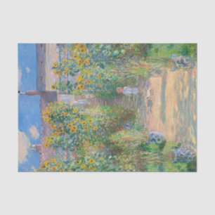 The Artist's Garden at Vétheuil by Claude Monet Tissue Paper