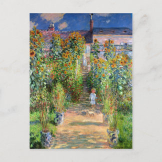 The Artist's Garden at Vetheuil, Claude Monet Postcard