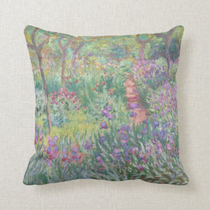 "THE ARTISTS GARDEN" CLAUDE MONET ART CUSHION