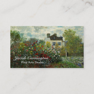 The Artist's Garden in Argenteuil 1873 (Monet) Business Card