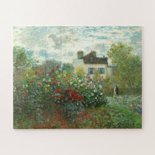 The Artist's Garden in Argenteuil by Claude Monet Jigsaw Puzzle
