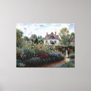 The Artist's Garden in Argenteuil Canvas Print