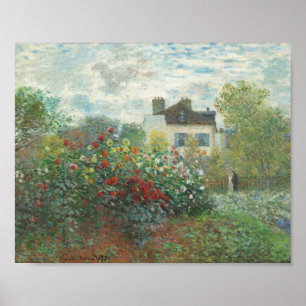 The Artist's Garden in Argenteuil Poster