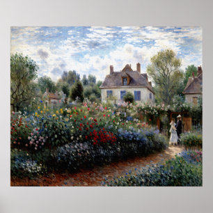 The Artist's Garden in Argenteuil Poster
