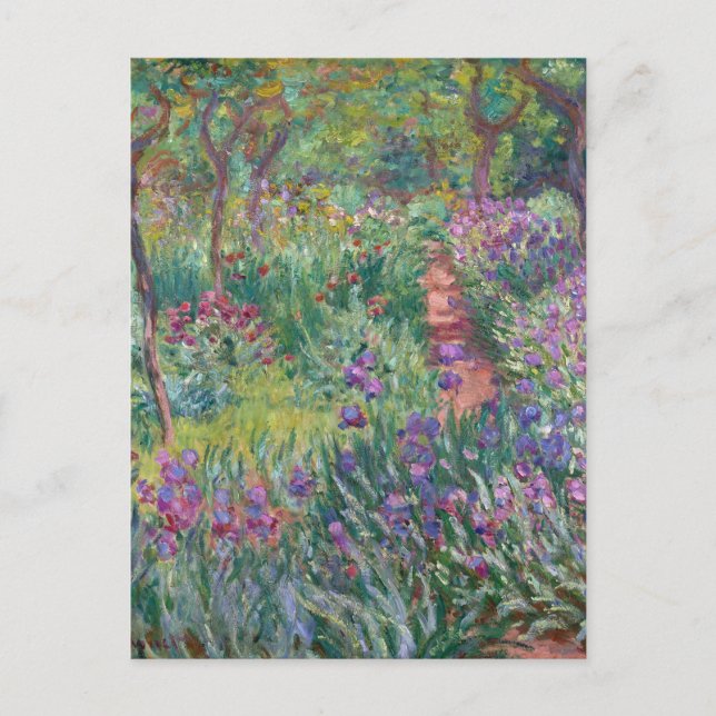 The Artist's Garden in Giverny, Monet Postcard (Front)