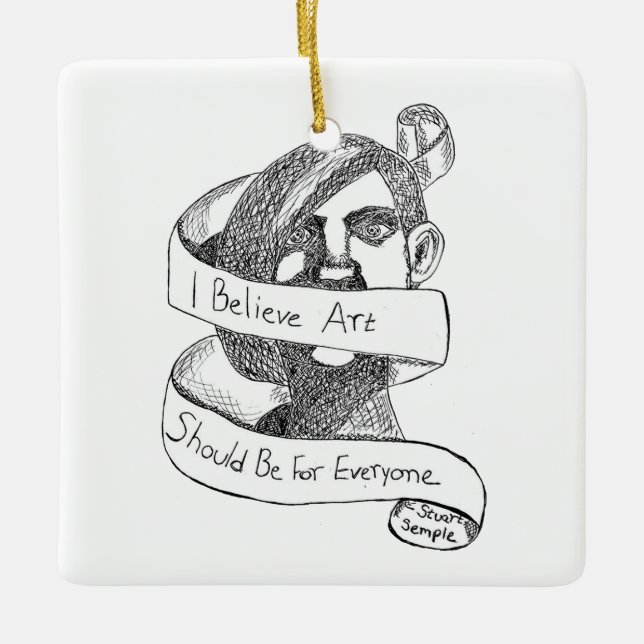 The Artist's Hero Ornament (Front)