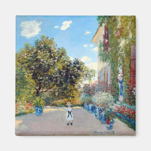 The Artist's House at Argenteuil by Claude Monet Magnet