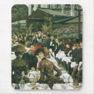 The Artist's Ladies by James Tissot, Vintage Art Mouse Mat