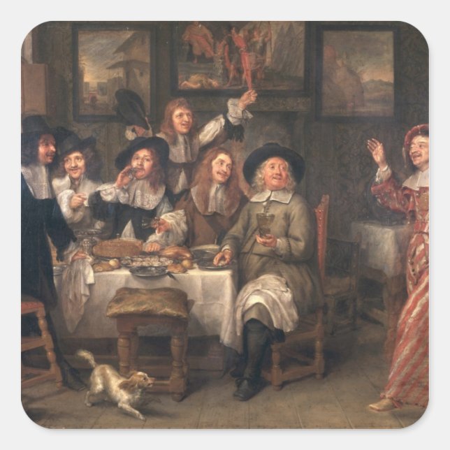 The Artists' Meal Square Sticker (Front)