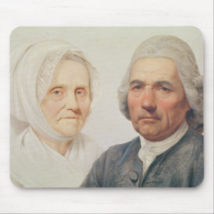 The artist's parents (oil on canvas) mouse mat