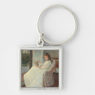 The Artist's Sister at a Window, 1869 Key Ring