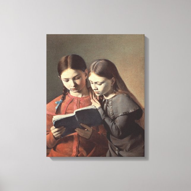 The Artist's Sisters Signe and Henriette Canvas Print (Front)