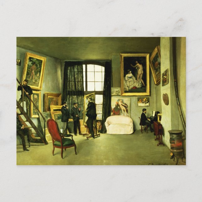 The Artist's Studio, 1870 Postcard (Front)