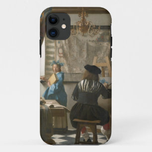 The Artist's Studio, c.1665-66 (oil on canvas) iPhone 11 Case