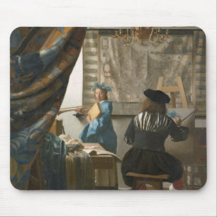 The Artist's Studio, c.1665-66 (oil on canvas) Mouse Mat