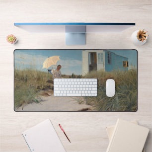 The Artist's Wife with the Family Caravan 1911 Desk Mat