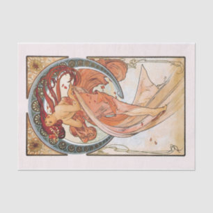 The Arts Dance by Alphonse Mucha Tissue Paper