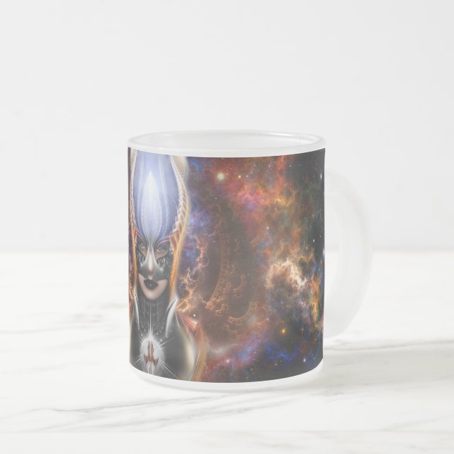 The Arzookian Princess Of Nebulous Four Frosted Glass Coffee Mug (Front Right)