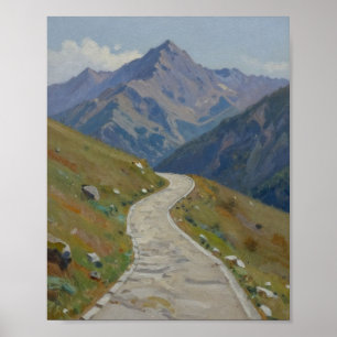 The Ascending Path: A Journey Through the Sunlit R Poster