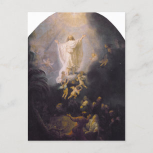 The Ascension by Rembrandt Holiday Postcard
