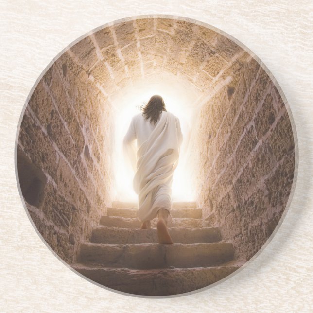 The Ascension – Jesus Walking Into the Light Coaster (Front)