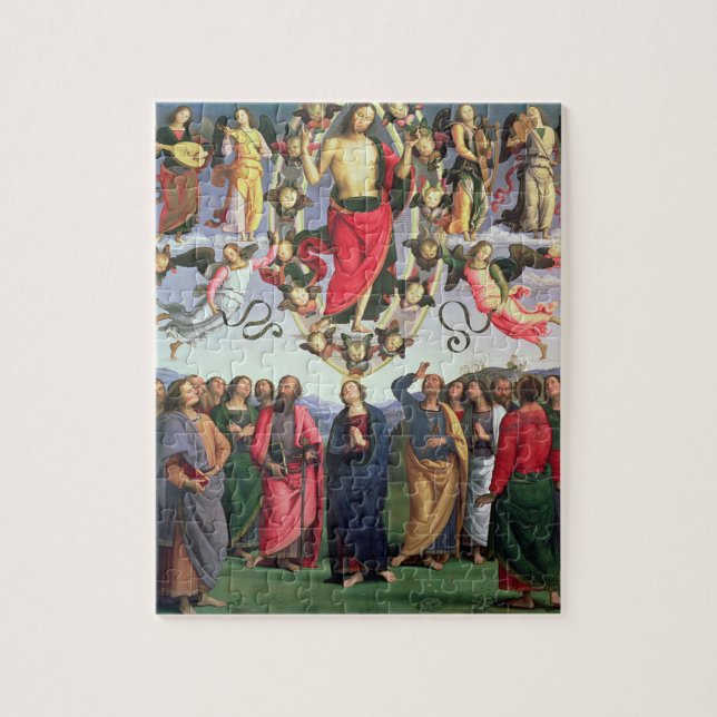 The Ascension of Christ, 1495-98 (oil on panel) Jigsaw Puzzle (Vertical)