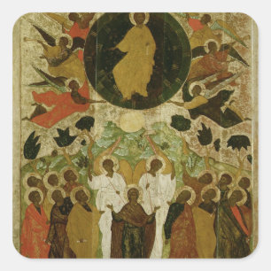 The Ascension of Our Lord Square Sticker