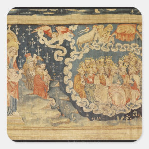 The Ascension of the Lamb Square Sticker