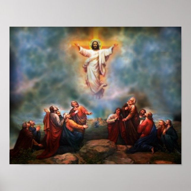The Ascension of The Lord Devotional Image. Poster (Front)