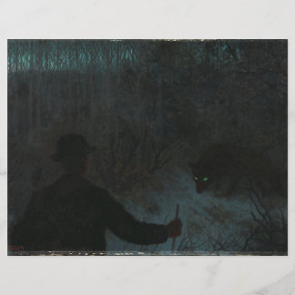 The Ash Lad and the Wolf Scrapbook Paper