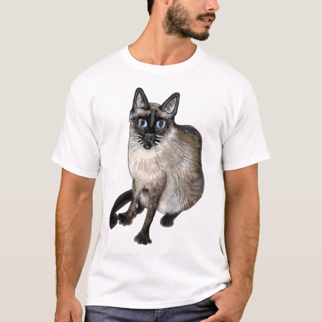 The Asian Cat with "I love cats!" T-Shirt (Front)