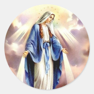 The Assumption of Mary Classic Round Sticker