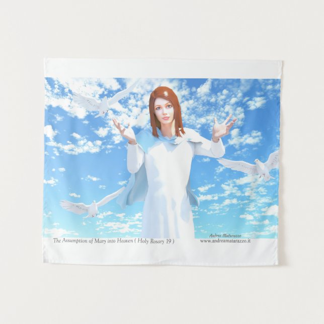 The Assumption of Mary into Heaven Tapestry (Front (Horizontal))