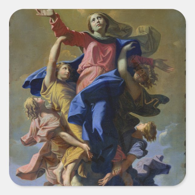 The Assumption of the Virgin, 1649-50 Square Sticker (Front)