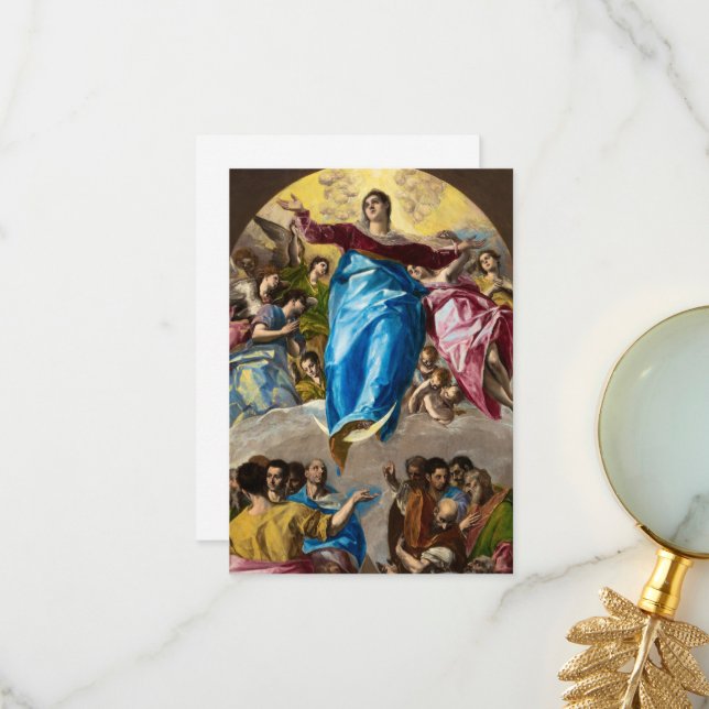 The Assumption of the Virgin by El Greco Thank You Card (Front/Back In Situ)
