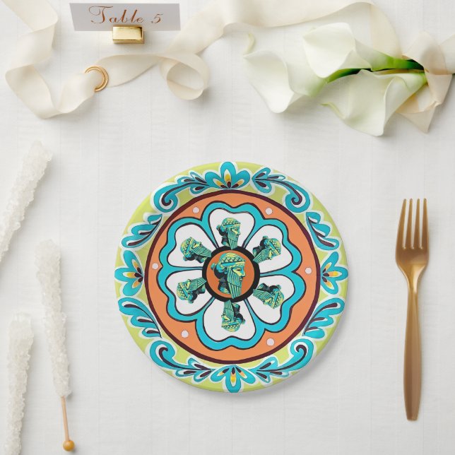 The Assyrian King Paper Plate (Wedding)