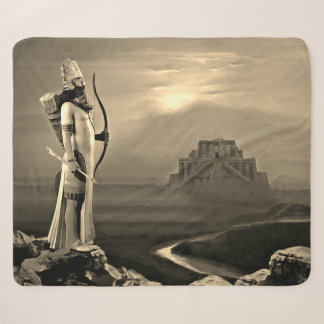 The Assyrian King Sherpa Blanket