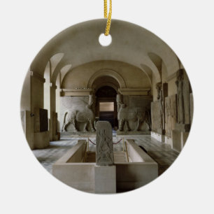 The Assyrian Room at the Louvre in Paris (photo) Ceramic Tree Decoration