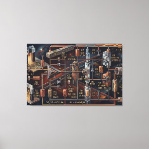 The Astral Blueprint Canvas Print