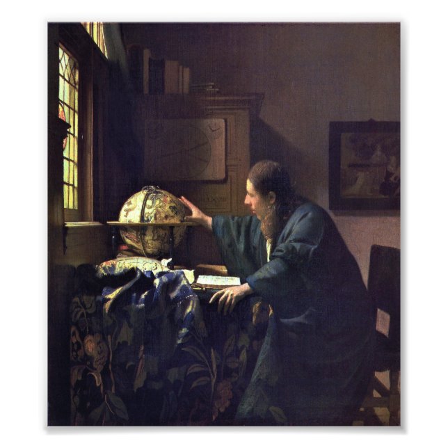 The Astronomer by Johannes Vermeer Photo Print (Front)