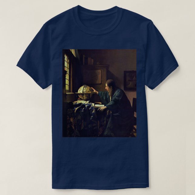 The Astronomer Johannes Vermeer T-Shirt (Design Front)