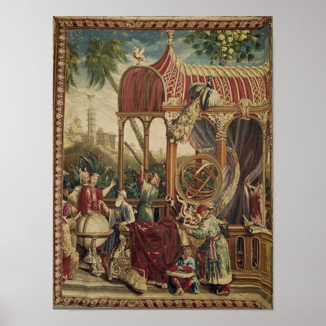 The Astronomers, Beauvais Workshop, 1711 Poster (Front)