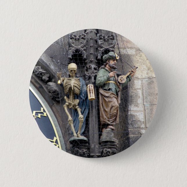 The Astronomical Clock 6 Cm Round Badge (Front)