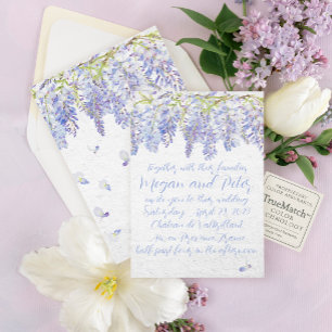 The Atelier Wisteria Garden Handwritten Wedding Invitation