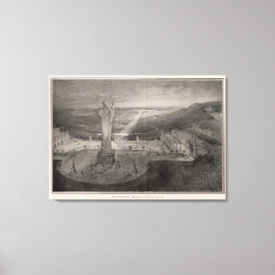 The Athenaeum, showing vista to the sea Canvas Print