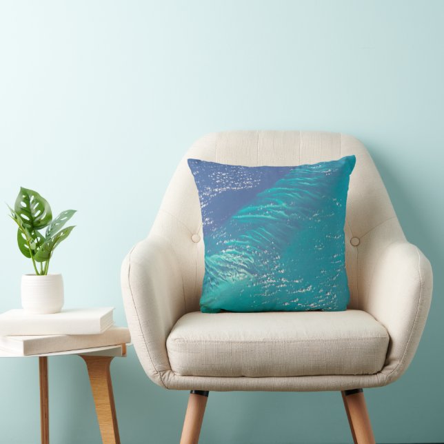 The Atlantic Ocean Off The Coast Of The Bahamas Cushion (Chair)