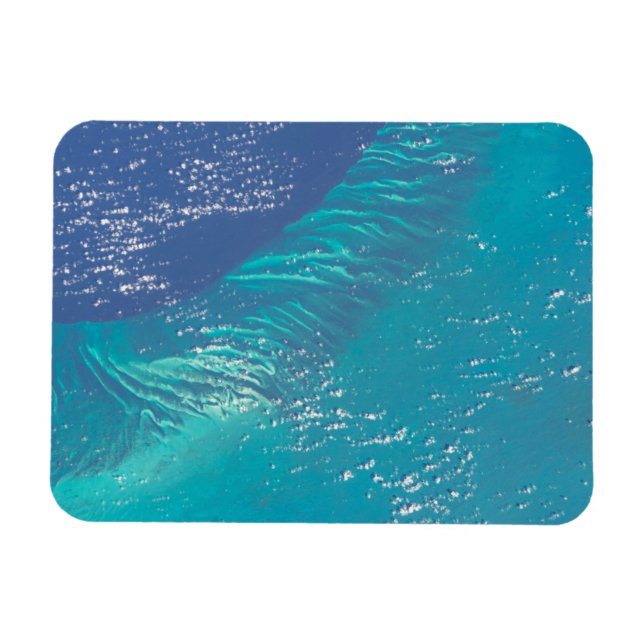 The Atlantic Ocean Off The Coast Of The Bahamas Magnet (Horizontal)